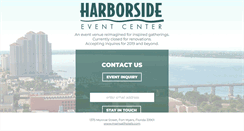 Desktop Screenshot of harborsideevents.com
